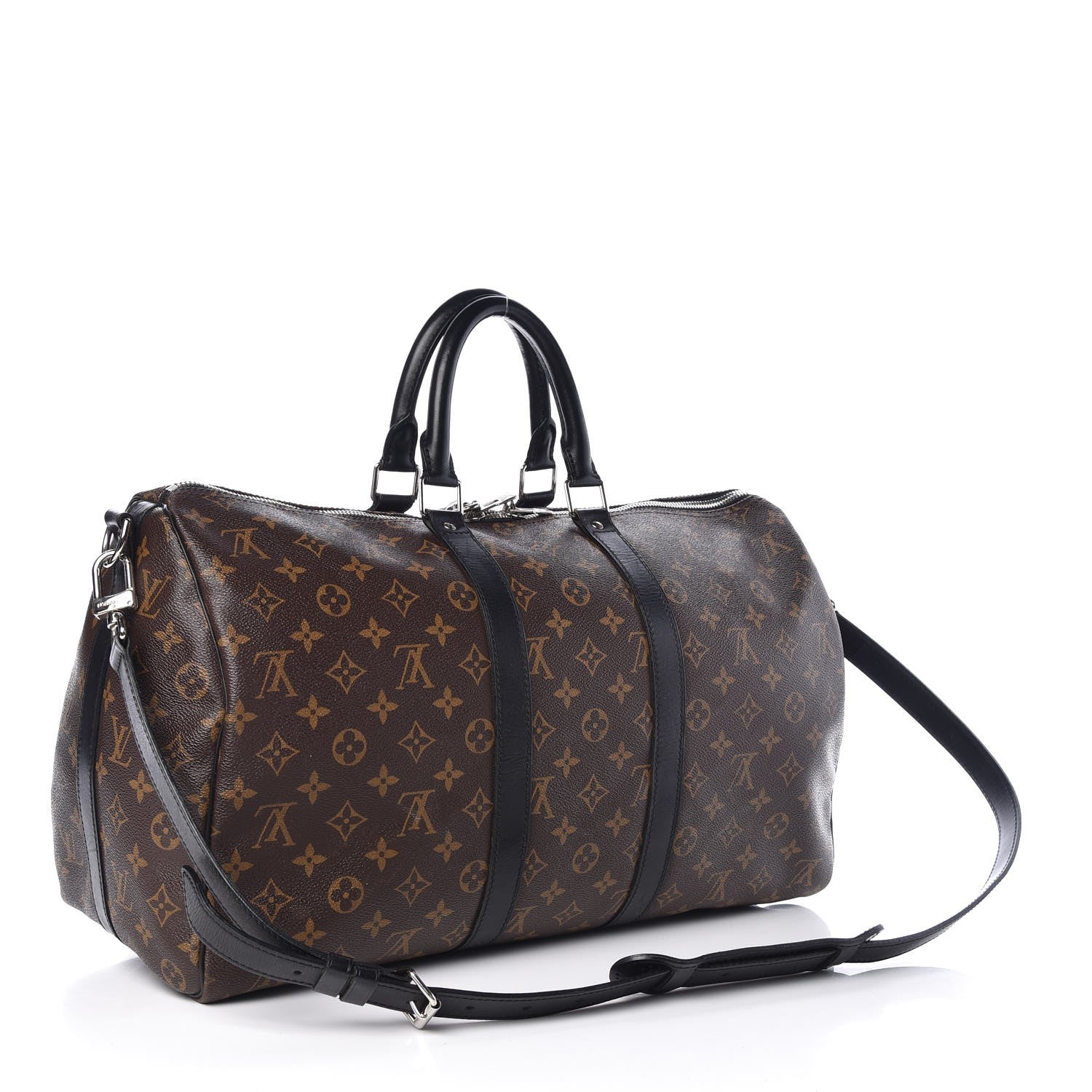 Louis Vuitton Monogram Macassar Keepall Bandouliere 45 3 of 7