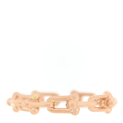 Tiffany 18K Rose Gold Hardwear Micro Link Ring 59 8.75 1 of 5