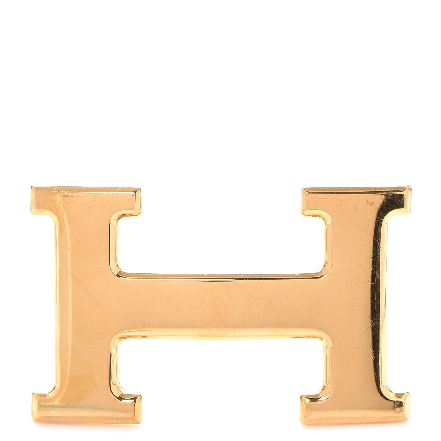 Hermes Polished 32mm H Belt Buckle Gold 1 of 6