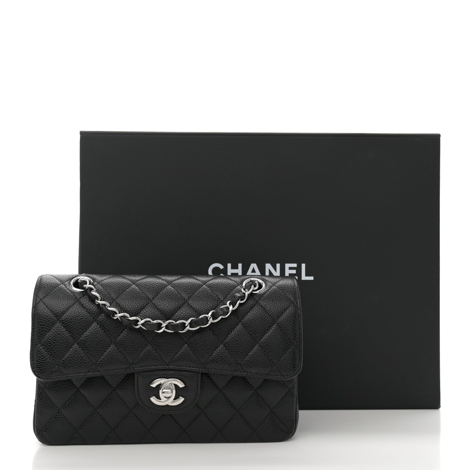 Chanel Caviar Quilted Small Double Flap Black 12 of 12