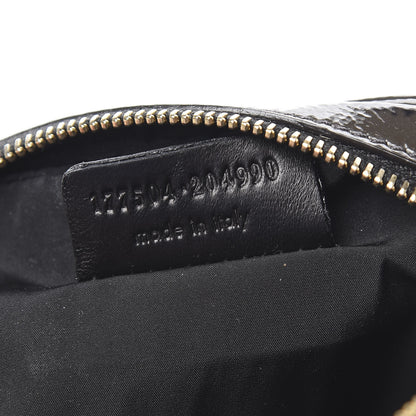 Saint Laurent Textured Patent Monogram Mini Wristlet Pebble 7 of 10