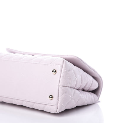 Chanel Caviar Quilted Small Coco Handle Flap Lilas Lilac 6 of 10