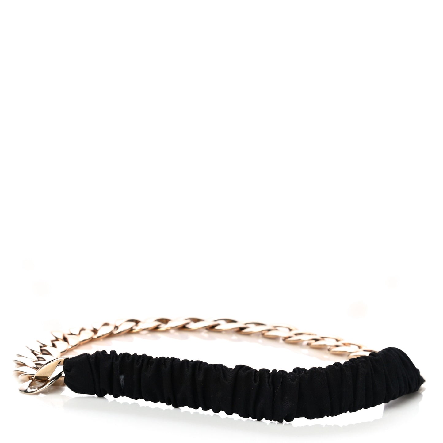 Canvas Chain CC Headband Black Gold