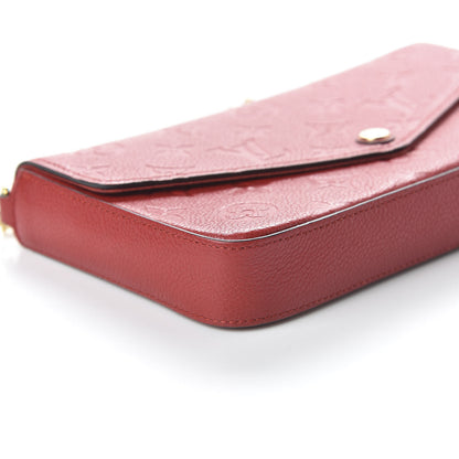 Louis Vuitton Empreinte Pochette Felicie Chain Wallet Cherry 7 of 10