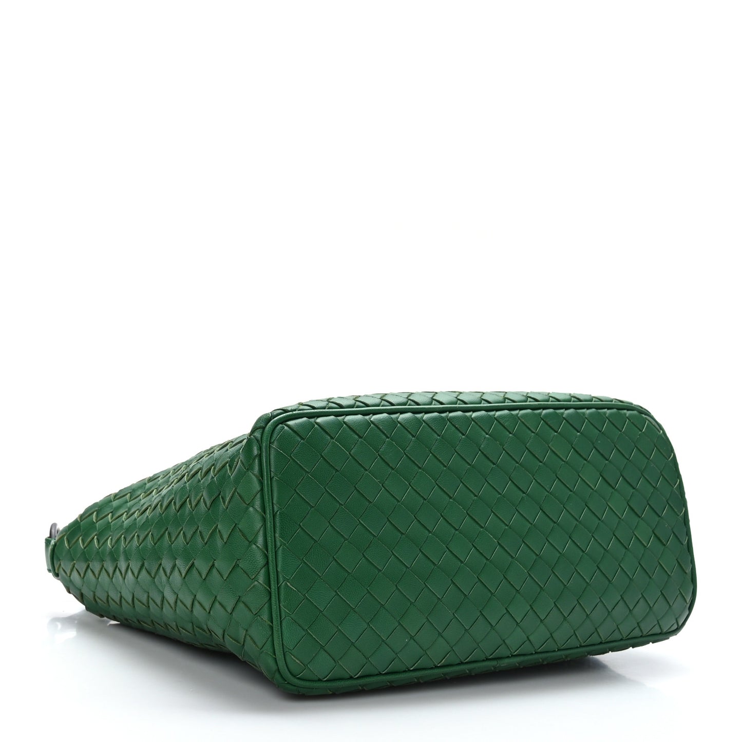Nappa Intrecciato Small Shoulder Bag Green