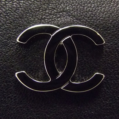 Chanel Lambskin Quilted Resin Pearl Clasp Clutch Black and White 11 of 11