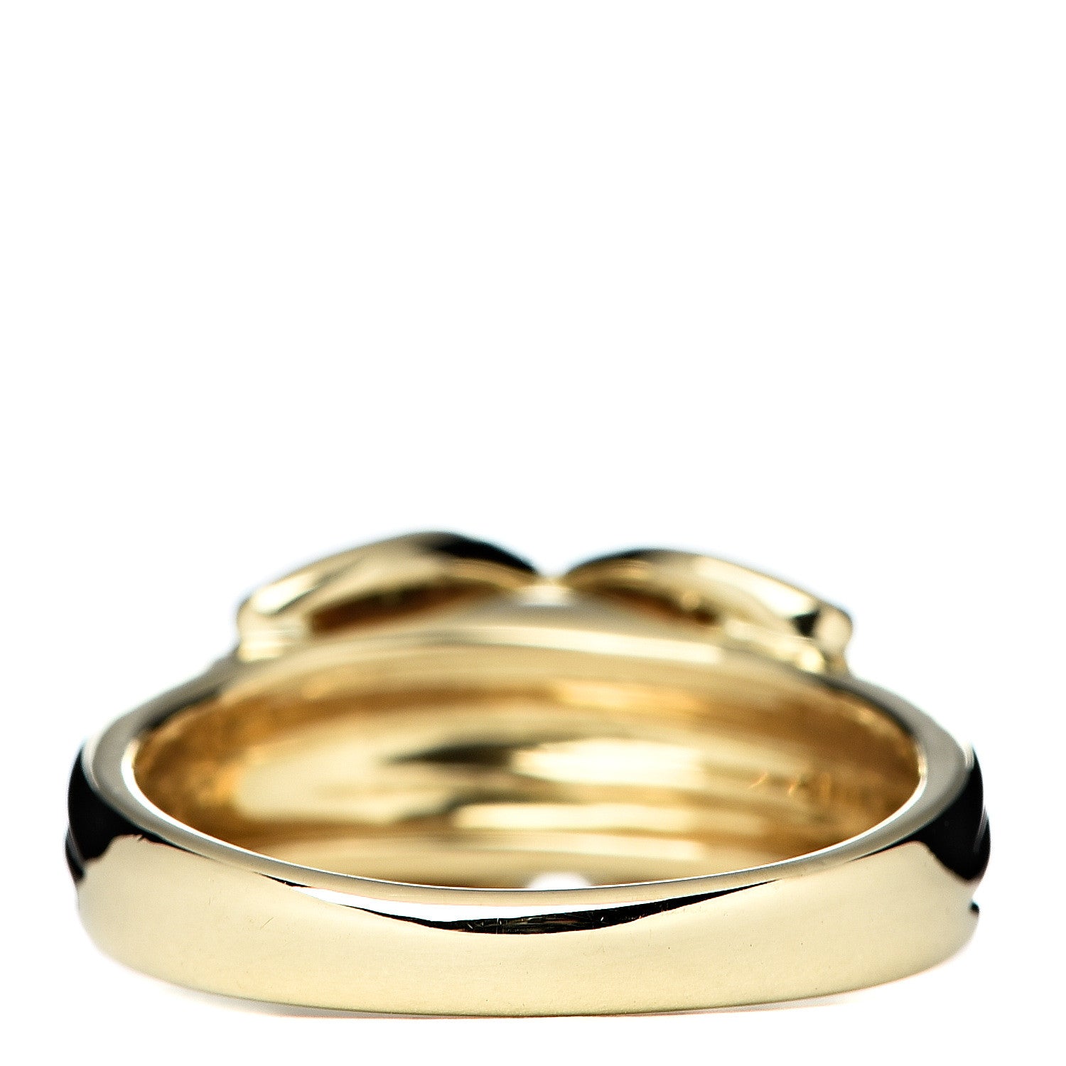 Tiffany 18K Yellow Gold Diamond Signature X Ring 50 5.25 4 of 6