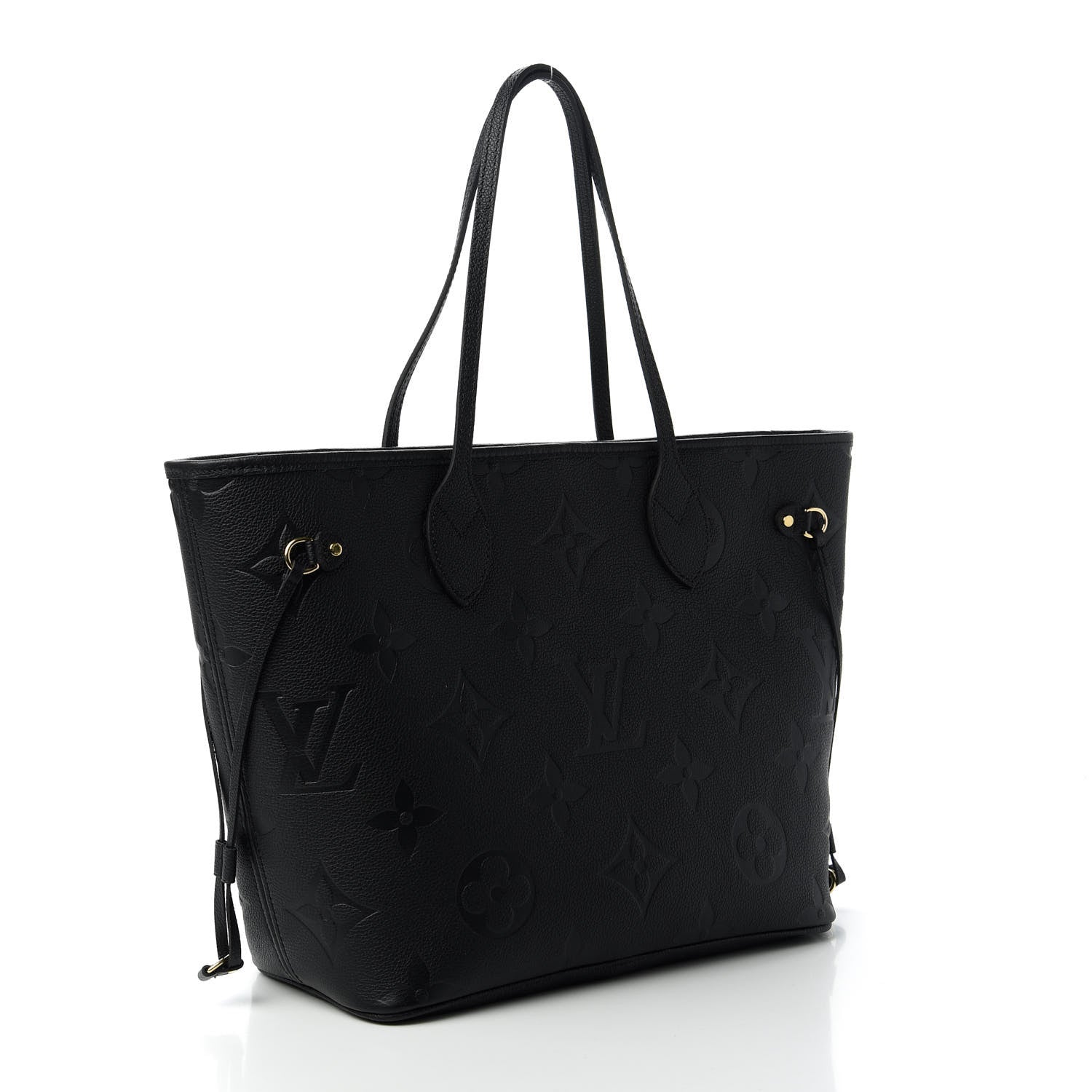 Louis Vuitton Empreinte Monogram Giant Neverfull MM Black 3 of 10