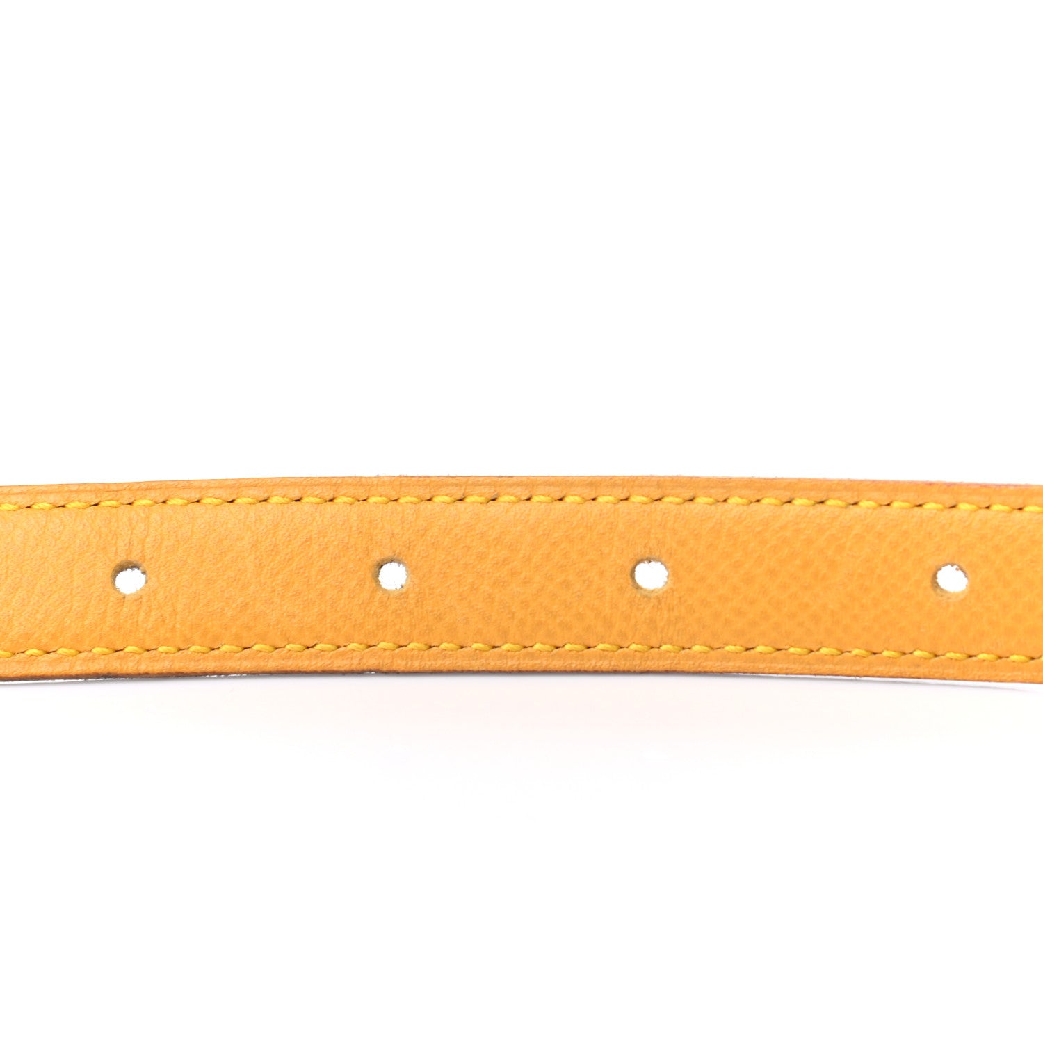 Hermes Courchevel Chamonix 24mm Mini Constance H Belt 70 Black Jaune 3 of 5