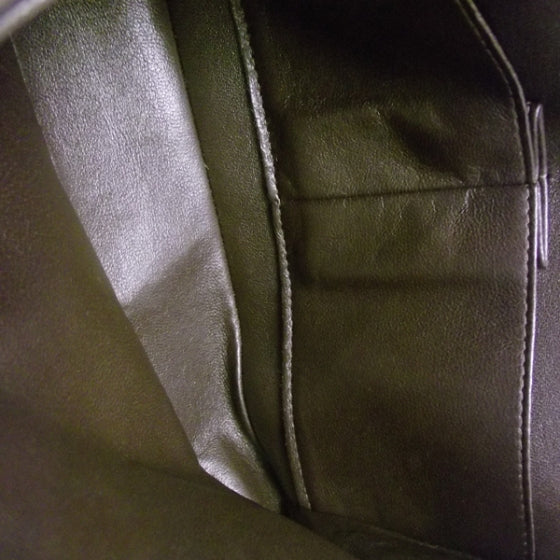 Lambskin Medium Double Flap Dark Brown
