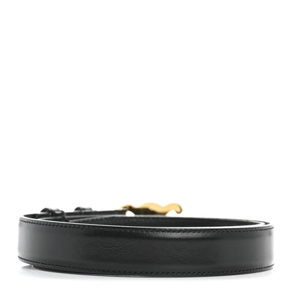 Celine Box Calfskin Teen 13mm Triomphe Belt 75 30 Black 7 of 11