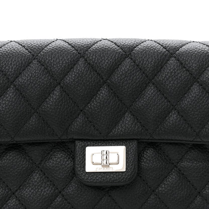 Chanel Grained Calfskin Quilted 2.55 Reissue Flap Belt Bag Clutch Black 9 of 11