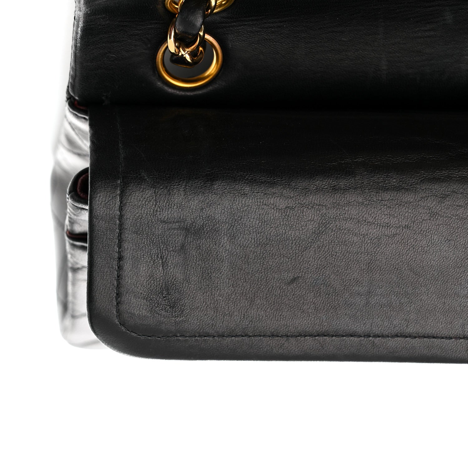 Chanel Lambskin Quilted Small Double Flap Black 11 of 14