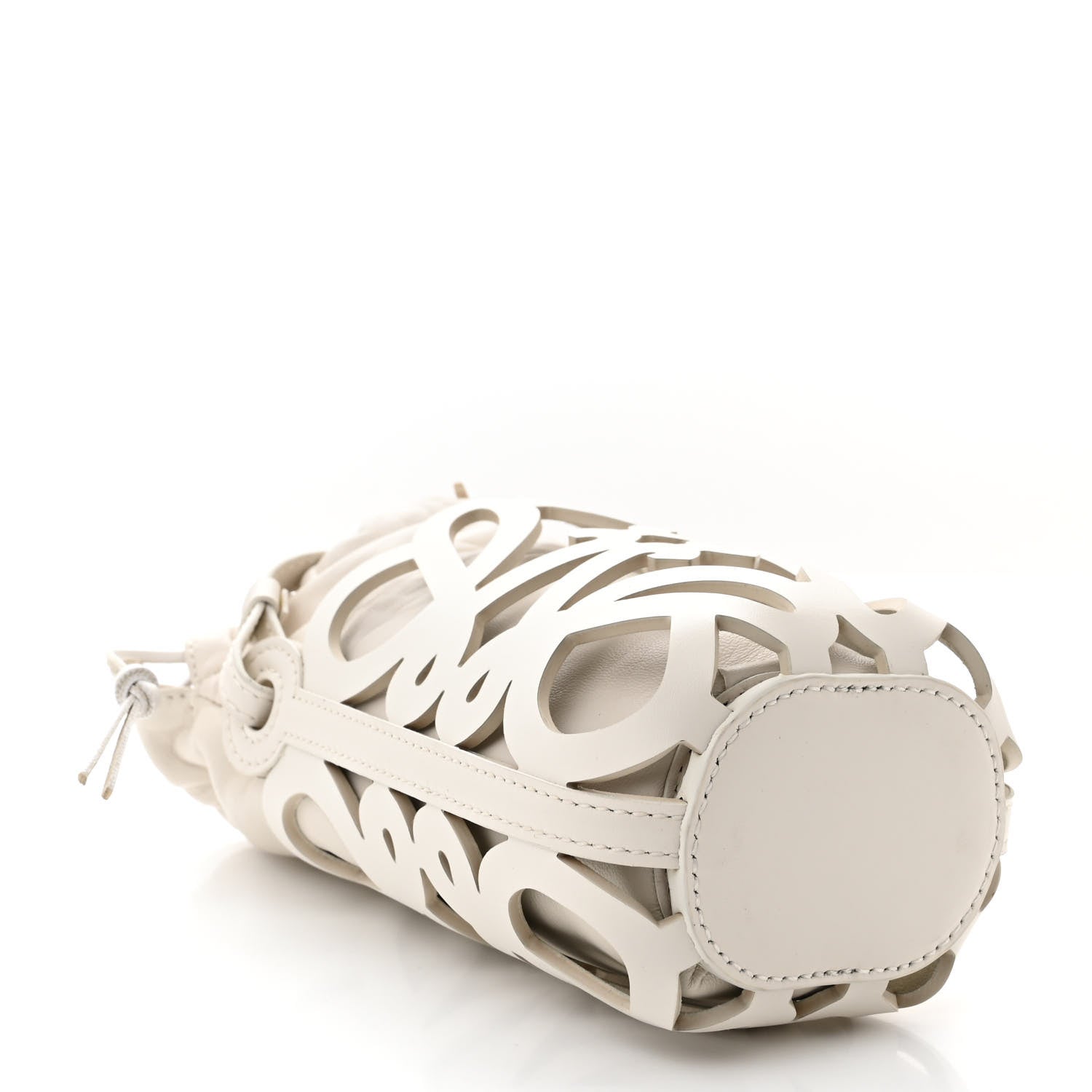 Loewe Nappa Calfskin Cutout Anagram Pocket Crossbody Bag White Glaze 4 of 10