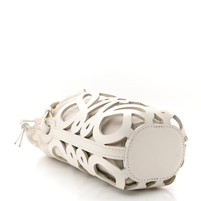 Loewe Nappa Calfskin Cutout Anagram Pocket Crossbody Bag White Glaze 4 of 10