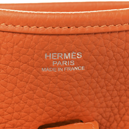 Hermes Taurillon Clemence EVELYNE III PM Orange 6 of 11