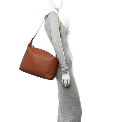 Loewe Supple Smooth Calfskin Jacquard Cubi Crossbody Bag Tan 2 of 10