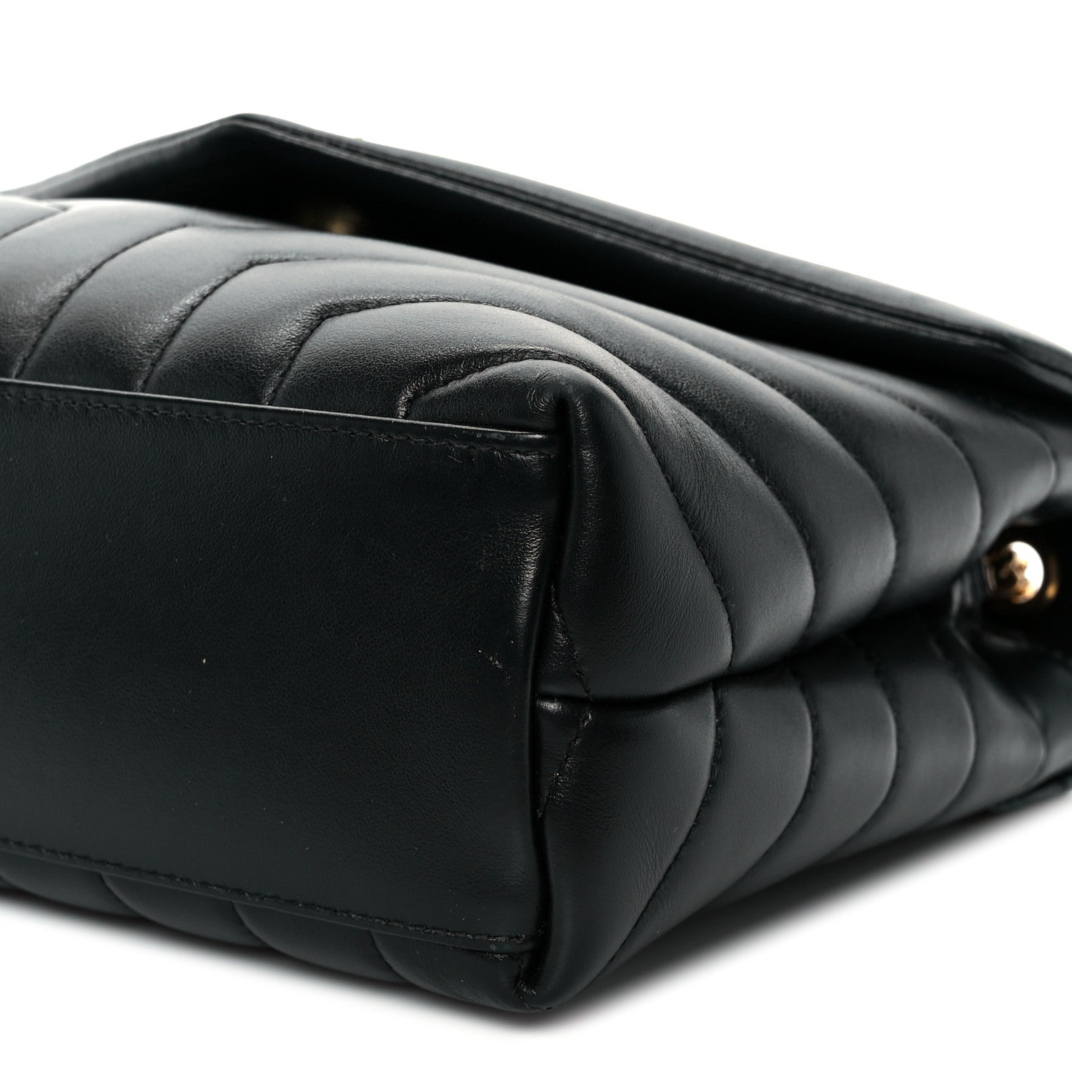 Saint Laurent Calfskin Y Quilted Monogram Small Loulou Chain Satchel Black 11 of 11