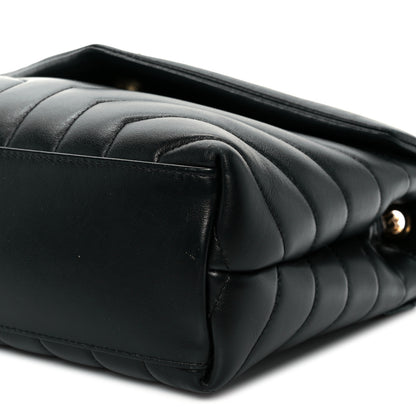 Saint Laurent Calfskin Y Quilted Monogram Small Loulou Chain Satchel Black 11 of 11