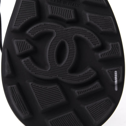 Chanel Suede Goatskin CC Sneakers 39.5 Black 8 of 11