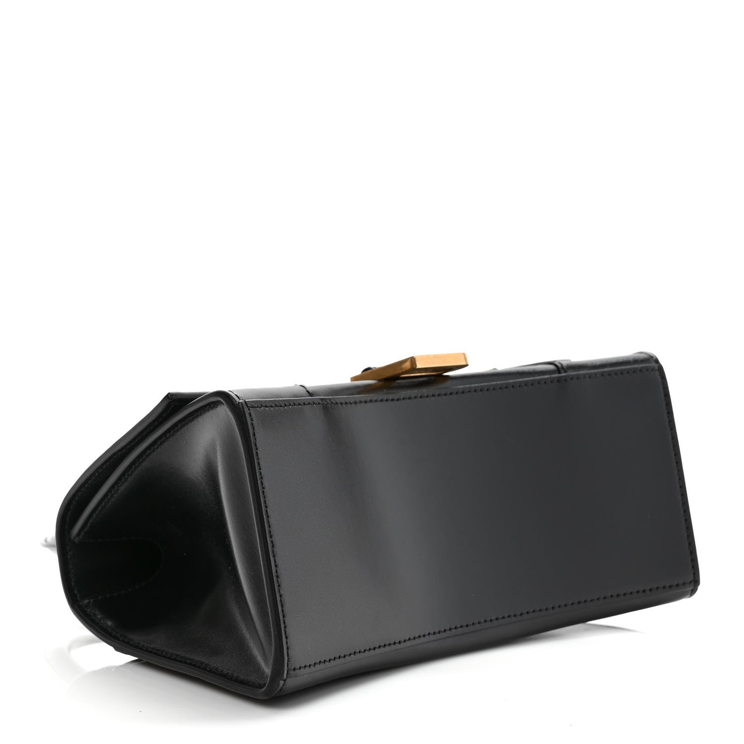 Balenciaga Shiny Box Calfskin Small Hourglass Top Handle Bag Black 4 of 8