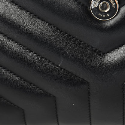 Saint Laurent Calfskin Y Quilted Monogram Large Loulou Chain Satchel Black 13 of 14