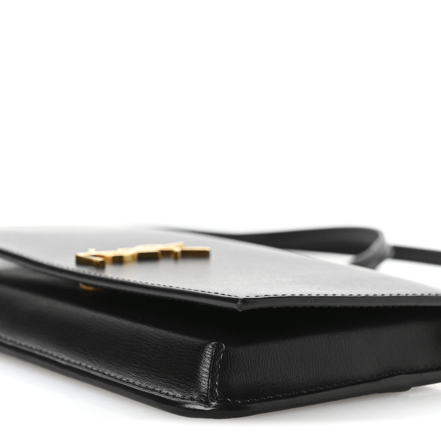 Saint Laurent Smooth Calfskin Monogram Phone Holder Crossbody Black 17 of 19