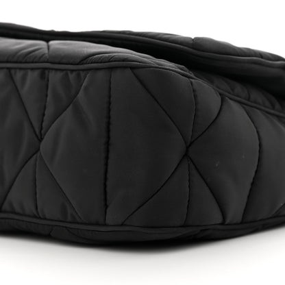 Prada Re-Nylon Quilted Padded Flap Shoulder Bag Black 12 of 18