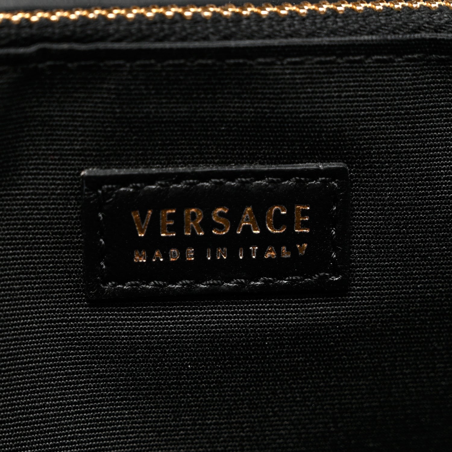 Versace Lambskin Quilted Medusa Wallet On Chain Crossbody Black 7 of 8