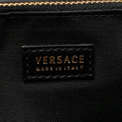 Versace Lambskin Quilted Medusa Wallet On Chain Crossbody Black 7 of 8
