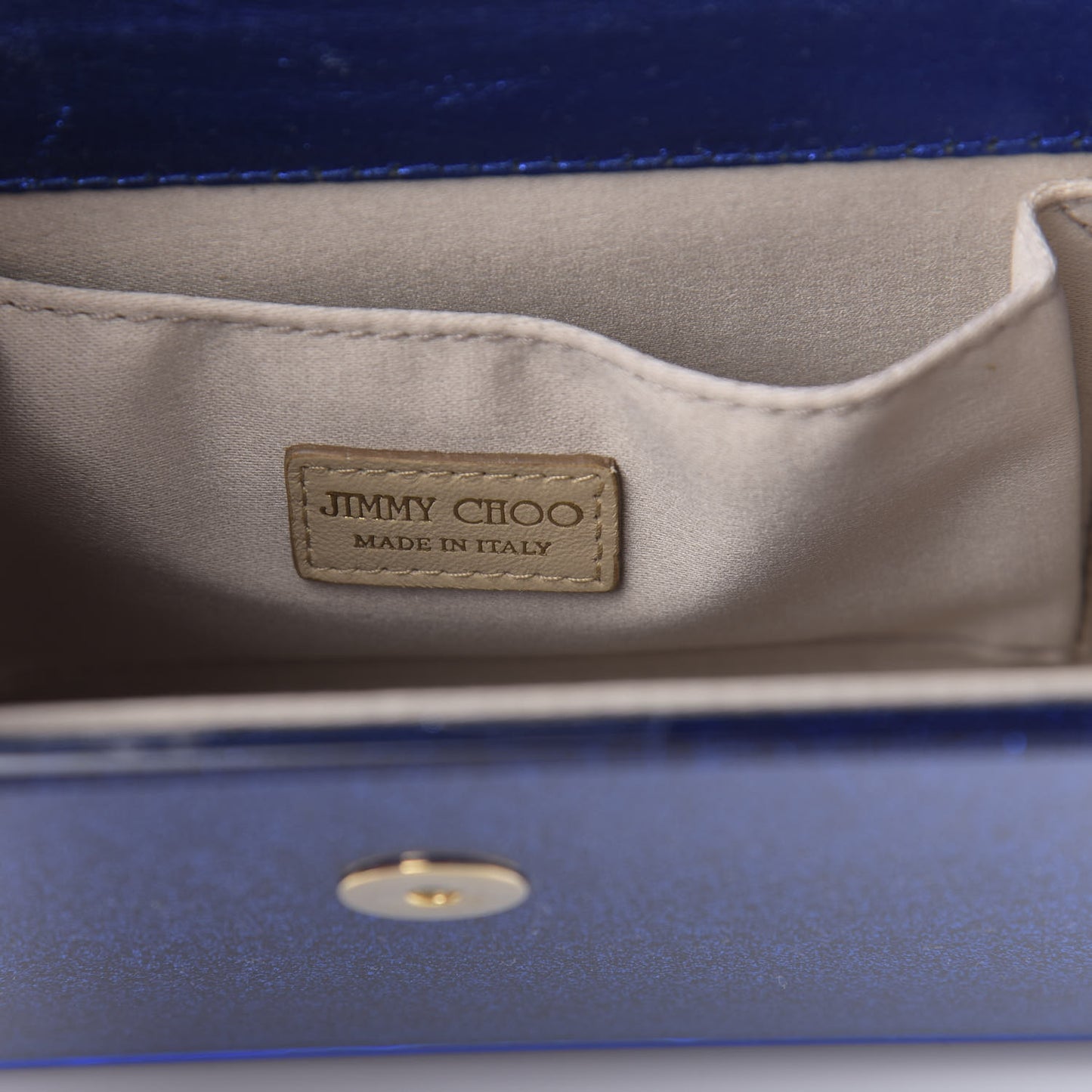 Acrylic Glitter Candy Clutch Blue