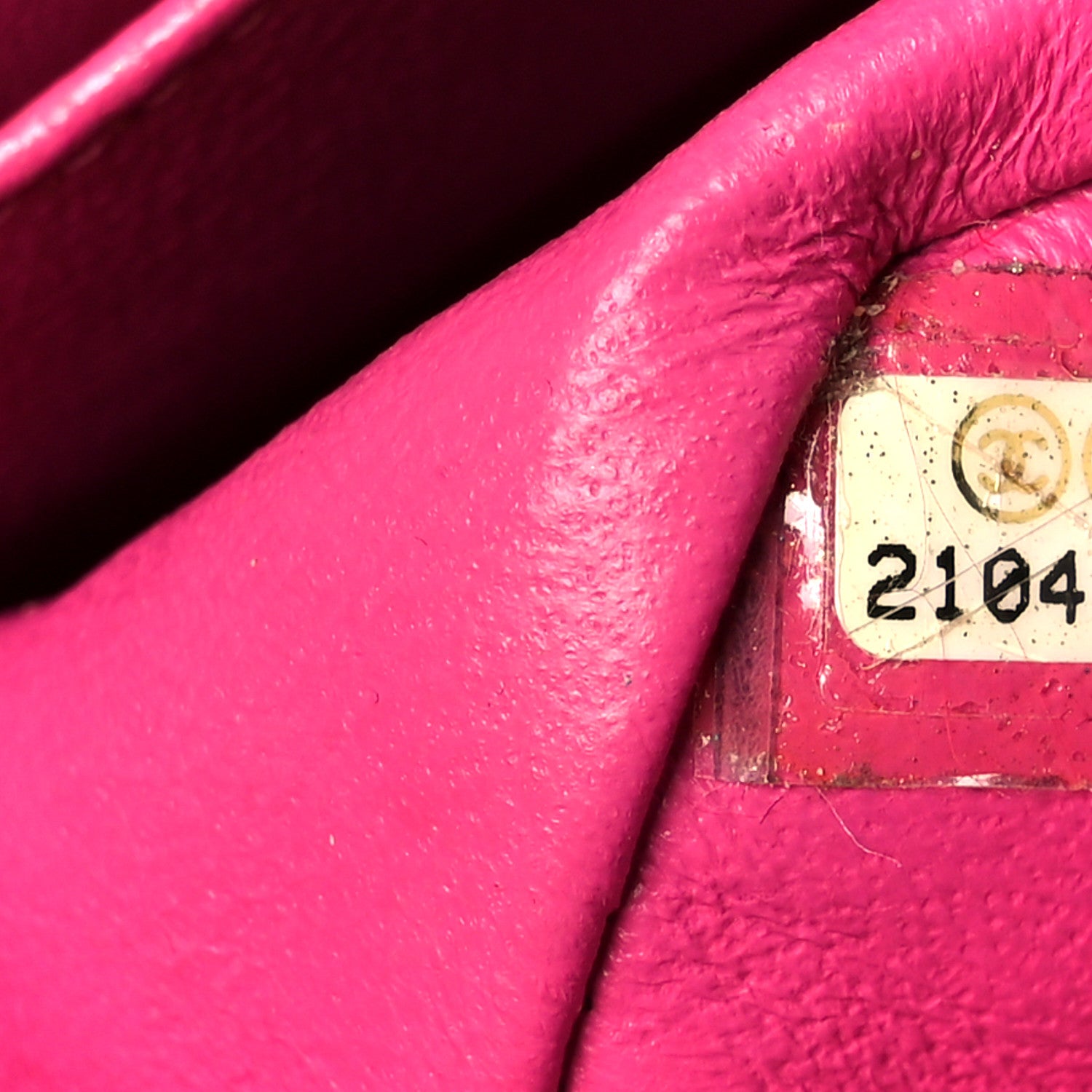 Chanel Lambskin Chevron Quilted Jumbo Double Flap Dark Pink 8 of 13
