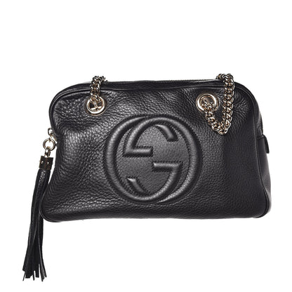 Gucci Pebbled Calfskin Small Soho Bowler Black 1 of 7