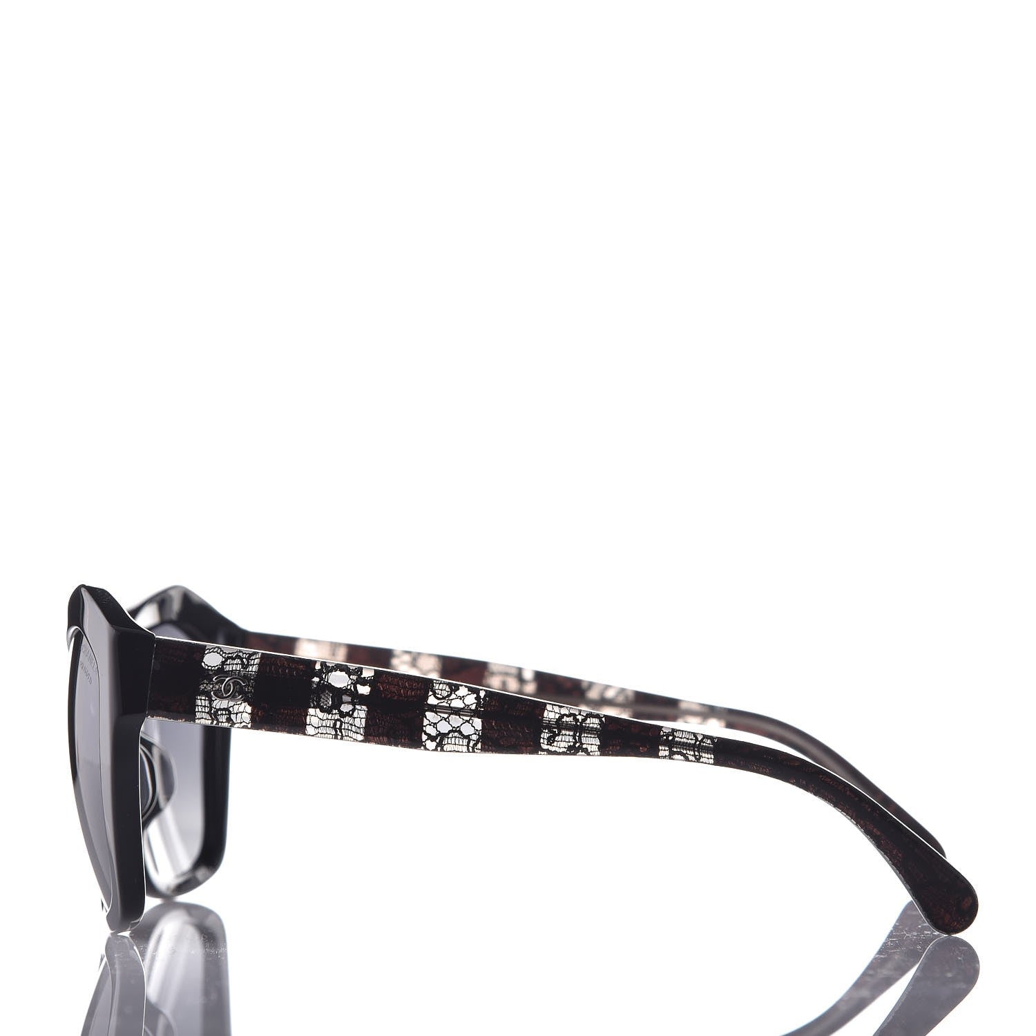 Chanel Lace Effect Sunglasses 5296-A Black 5 of 9