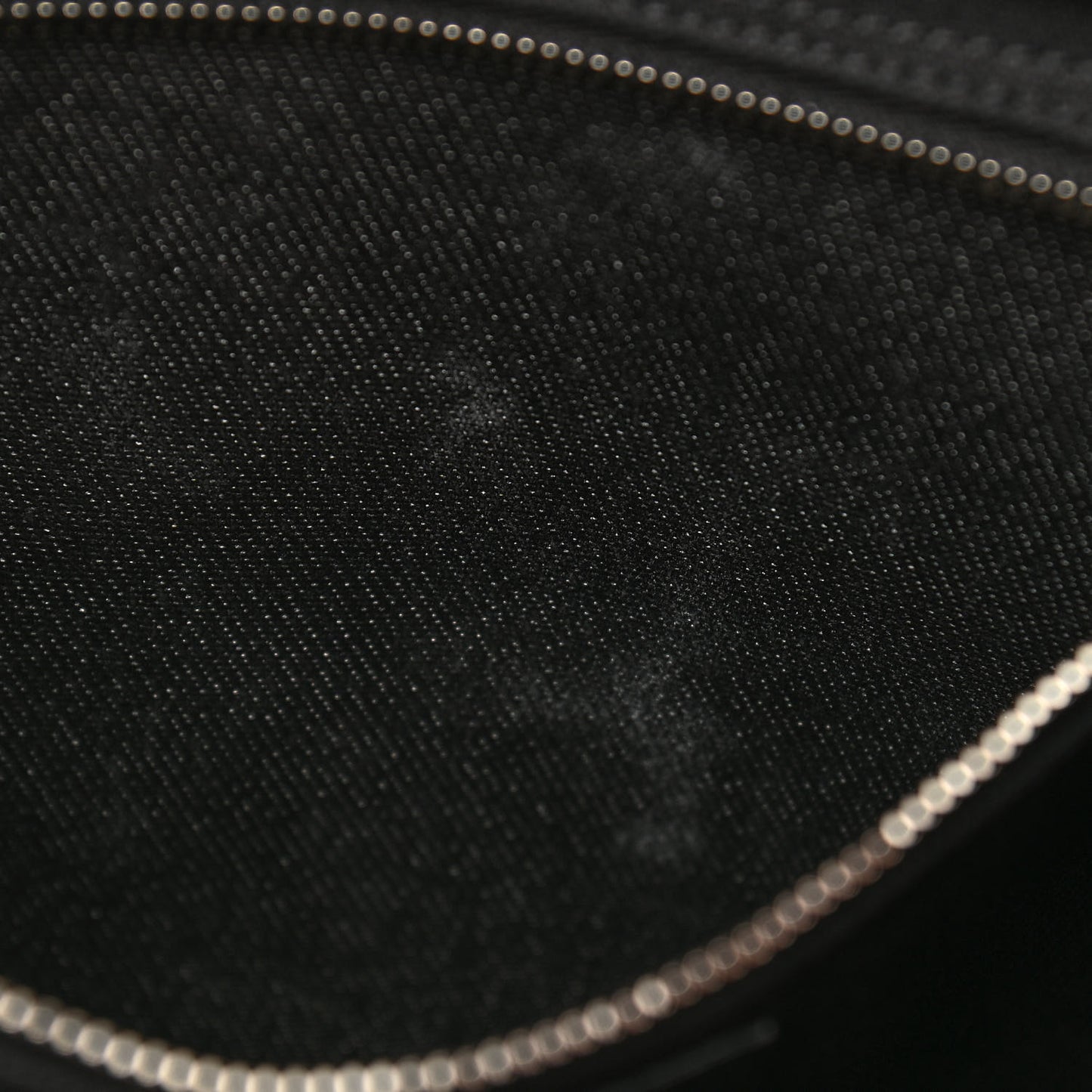 Linen Calfskin Rive Gauche Tote Black