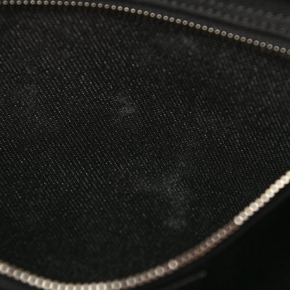 Saint Laurent Linen Calfskin Rive Gauche Tote Black 12 of 13