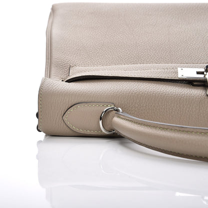 Hermes Togo Kelly Retourne 32 Gris Tourterelle 32 of 34