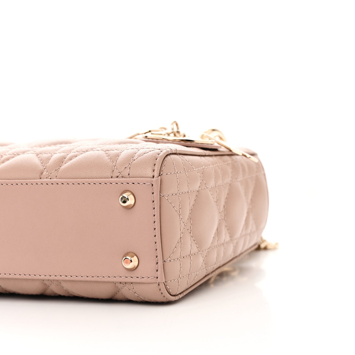 Lambskin Cannage Mini Lady Dior Fard
