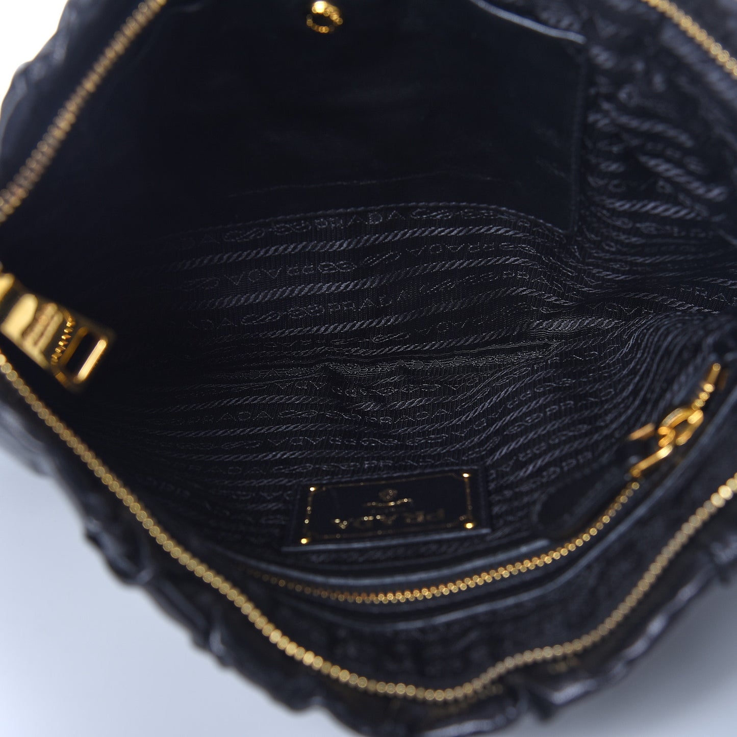 Nappa Antique Bow Clutch Black