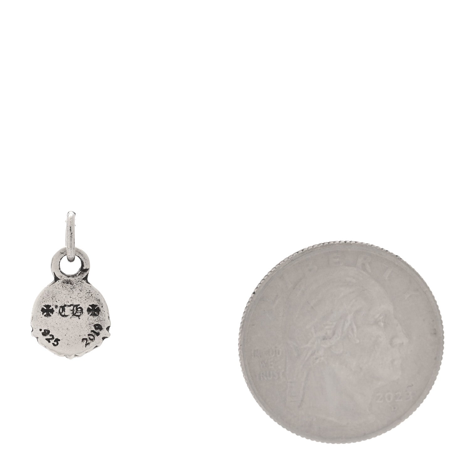 Chrome Hearts Sterling Silver Peace Charm Pendant 2 of 3