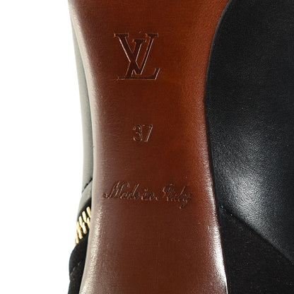 Louis Vuitton Calfskin Zippy Low Boots 37 Black 6 of 8