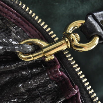 Marc Jacobs Python Capra Satchel Anthracite 9 of 12