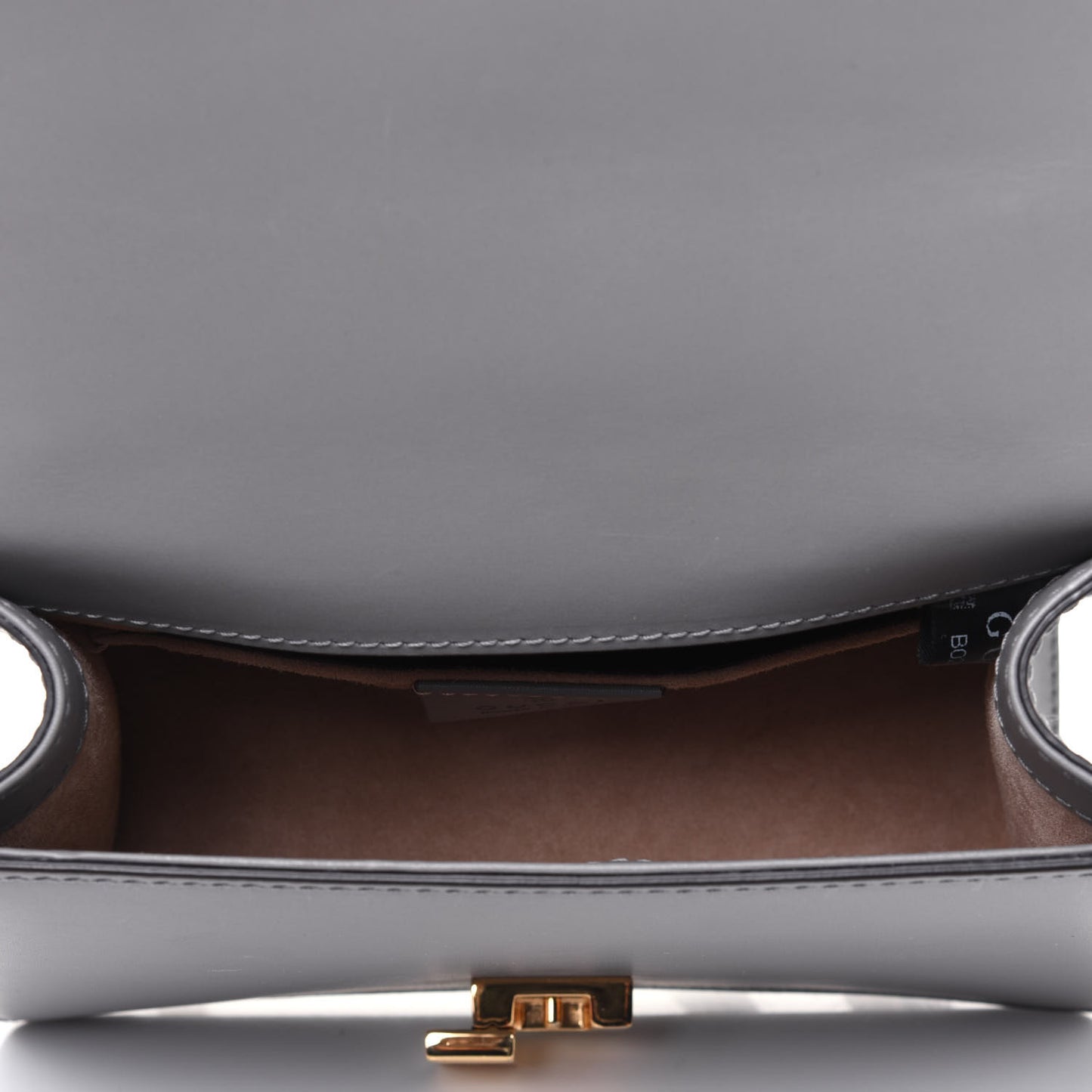 Calfskin Mini Sylvie Chain Shoulder Bag Deep Grey