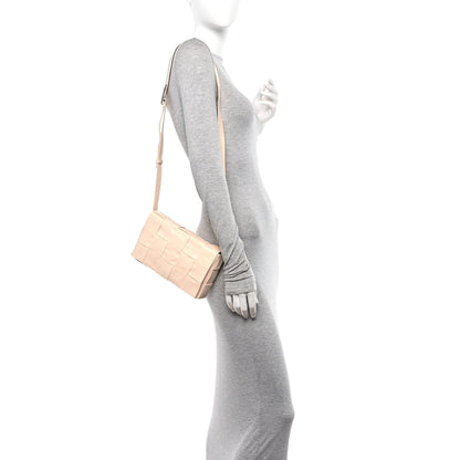 Bottega Veneta Paper Calfskin Maxi Intreccio Cassette Crossbody Bag Melon Washed 2 of 10