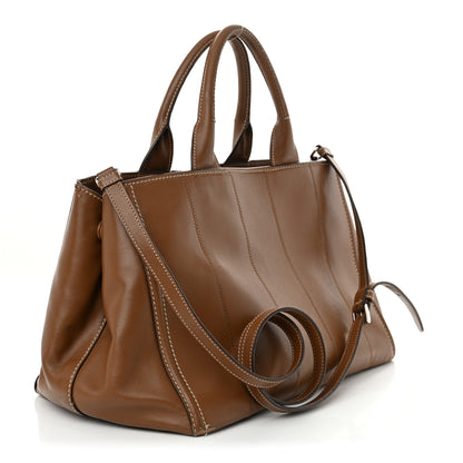 Prada Soft Calfskin Tote Cannella 3 of 20
