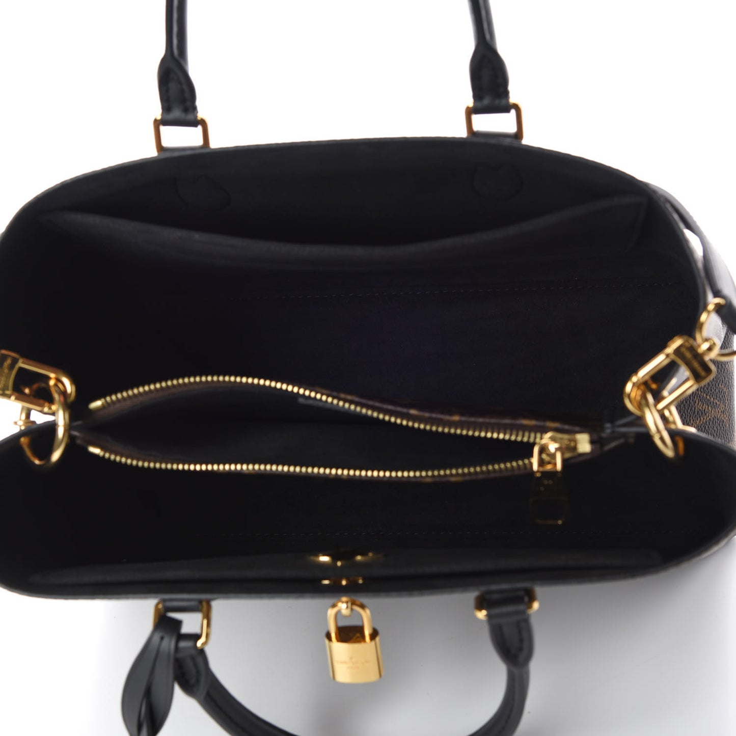Monogram Flower Tote Black