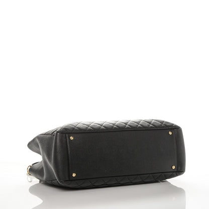 Chanel Caviar Quilted XL Grand Shopping Tote GST Black 4 of 6