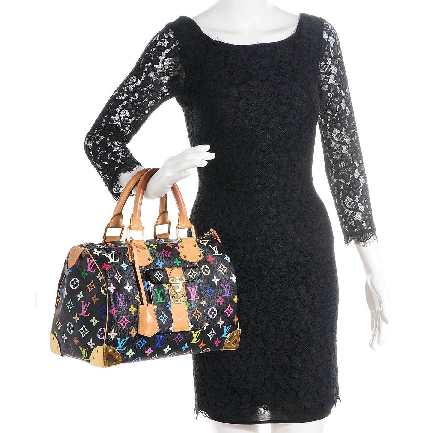 Monogram Multicolor Speedy 30 Black