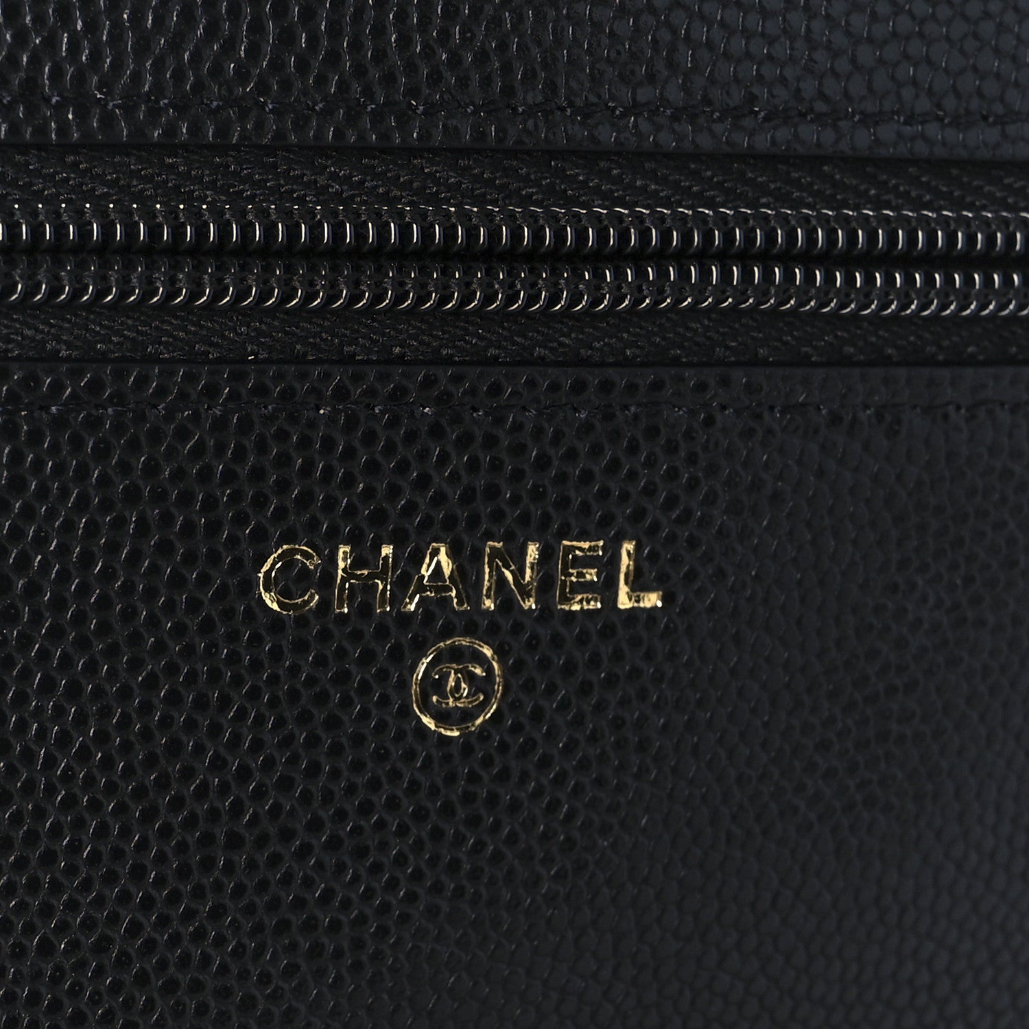 Chanel Caviar Timeless CC Wallet on Chain WOC Black 6 of 12