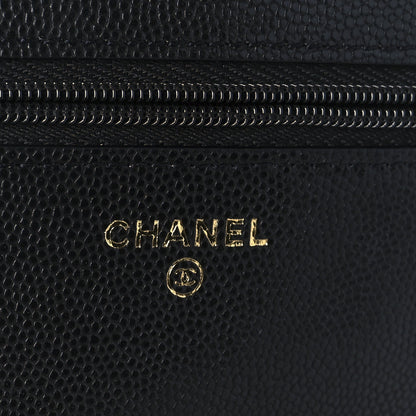 Chanel Caviar Timeless CC Wallet on Chain WOC Black 6 of 12